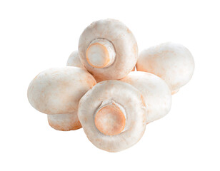 Heap of champignon mushrooms transparent png