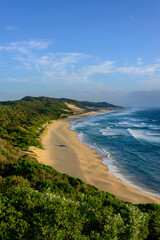 View of Maputaland coastline at Mabibi. iSimangaliso Wetland Park (Greater St Lucia Wetland Park). KwaZulu Natal. South Africa.