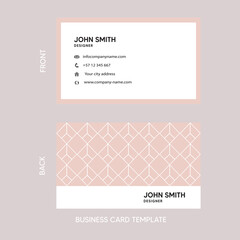 pink and white card