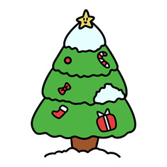 Christmas tree cute graphic png