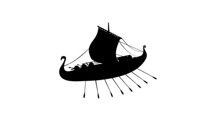 Viking Ship silhouette