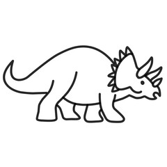 Dinosaur Vector Outline © desain_rifki
