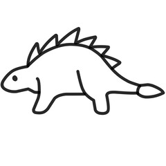 Dinosaur Vector Outline