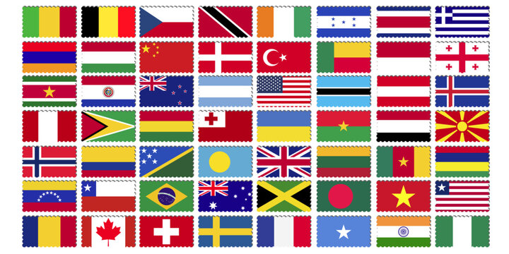 world flags background vector illustration. Vector illustration