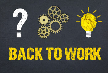 Obraz premium Back to work 