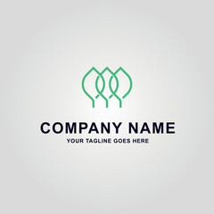 Logotipo de arboles minimalista para empresa startup, cambio climático, empresa verde, eco