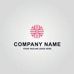 Logotipo abstracto y minimalista para empresa japonesa