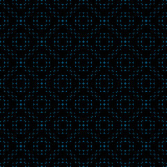 seamless dark pattern with geometric ornament