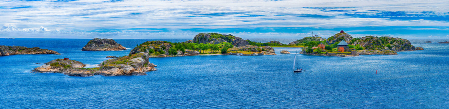 Stavern Landschaftspanorma Oslo Fjord Norwegen