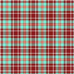 red and green fall plaid vector pattern with twill weave