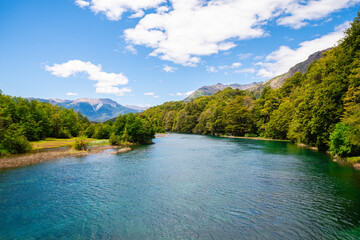 countryside lake at bariloche, argentina