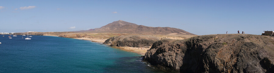 Fototapeta na wymiar Beaches of the South of Lanzarote