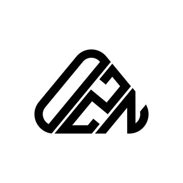 OZN letter logo creative design with vector graphic, OZN simple and modern logo.