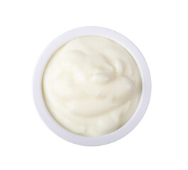 yoghurt in a cup isolated on transparent png