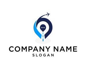 LOGO TRAVELER AND LOCATION VECTOR LOGO