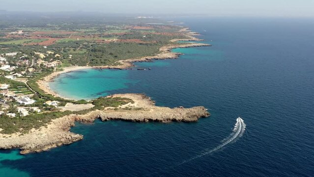 Espagne, sur l'&icirc;le de Minorque, Artrutx et cala en bosc