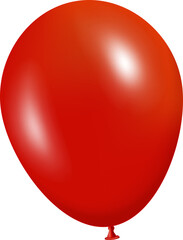 3D red balloon