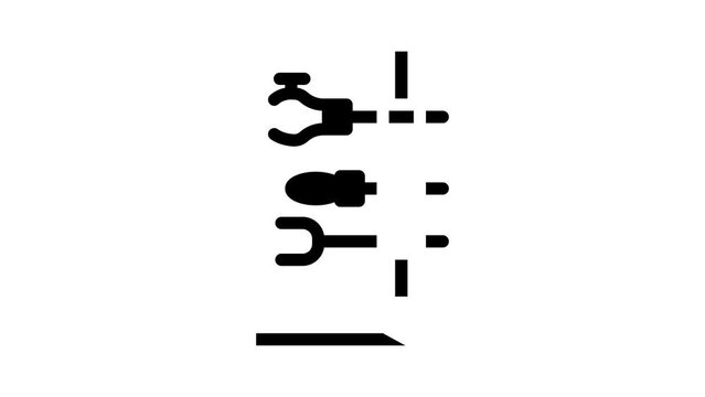 holder laboratory tool glyph icon animation