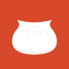 Shrimp dumplings vector. Shrimp dumplings is Chinese food. Chinese food icon.