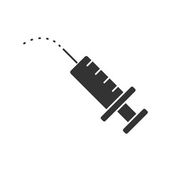 Syringe filled universal icon ui ux element sign.