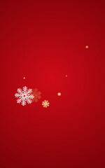 Fototapeta na wymiar Gray Snow Vector Red Background. Light Snowfall