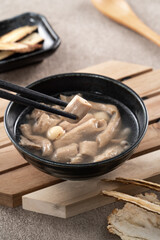 Four Tonics Soup. Delicious traditional Chinese herb flavor food.
