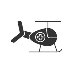 Ambulance filled universal icon ui ux element sign.