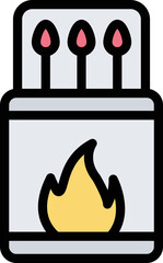 Match box Vector Icon Design Illustration