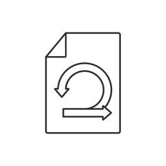 Sprint planning line universal icon ui ux element sign.