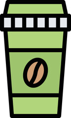 Coffee Cup Vector Icon Design Illustration
