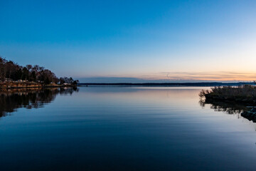 Broomes Island, Maryland Usa A view over the Patuxent river at sunset.