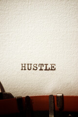 Hustle concept view