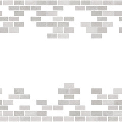 レンガタイルのフレーム素材　シームレス