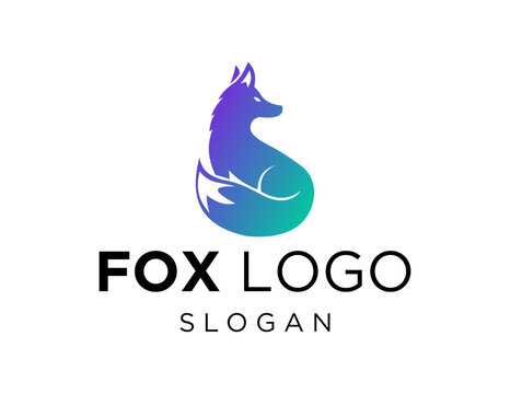 Logo design about Fox on white background. created using the CorelDraw application.