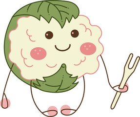 Sakura mochi character7. Cute sakura mochi characters. Doodle cartoon vector illustration.