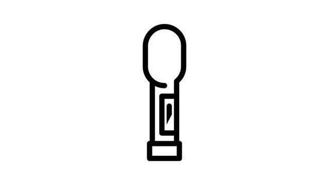 torque wrench line icon animation
