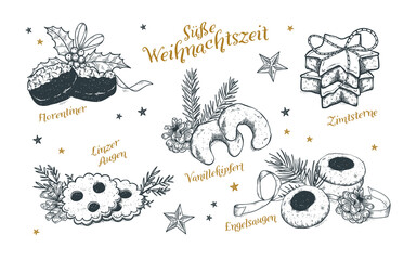 German Christmas Treats illustrations 
