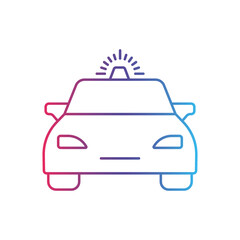 Ambulance gradient universal icon ui ux element sign.