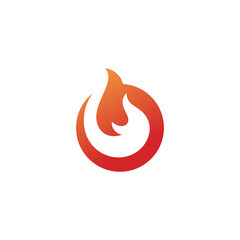 fire logos. Collection. Modern style. Vector illustration
