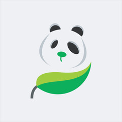 logo panda abstract , colorful panda  logo design r vector image , logo  vector panda 
