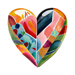 Watercolor Heart Illustration