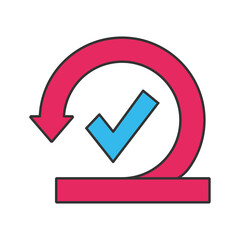 Agile two color universal icon ui ux element sign.