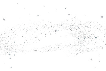 Light silver glitter confetti background. White festive texture.