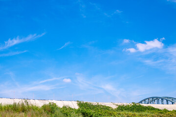 河川敷の風景
