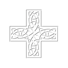 Celtic cross, logo icon