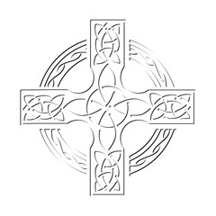 Celtic cross, logo icon