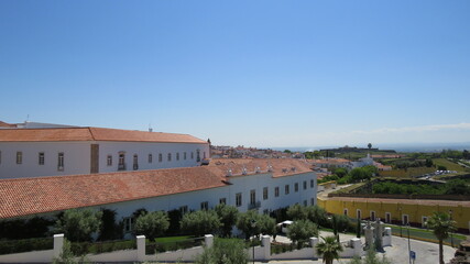 Fototapeta na wymiar Vista das muralhas da cidade fortificada em Elvas, Portugal preservada e histórica.