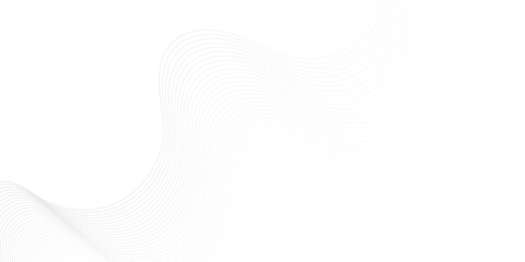 Abstract white paper line white digital blend wave curve lines dynamic technology banner background design. Vector illustration. Modern template abstract design flowing particles wave.