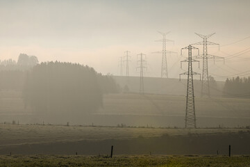 Belgique Wallonie Ardennes electricité energie nucleaire pilone coupure black out