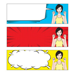 アメコミタッチの筋肉ポーズの日本人